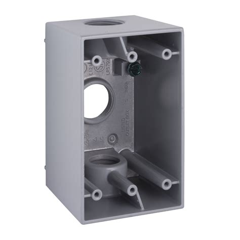 single electrical outlet box|deep single gang electrical box.